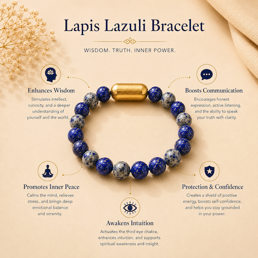 Lapis Lazuli Bracelet — Wisdom & Truth