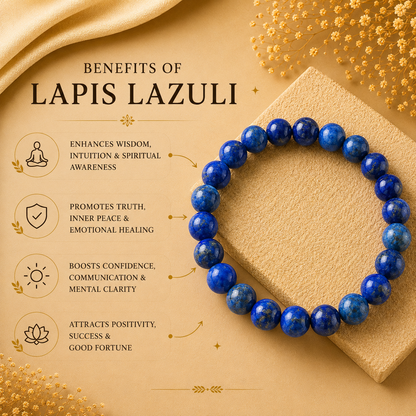 Lapis Lazuli Bracelet — Wisdom & Truth