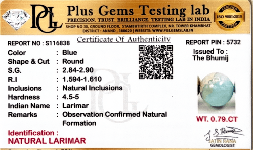 Certificate 1