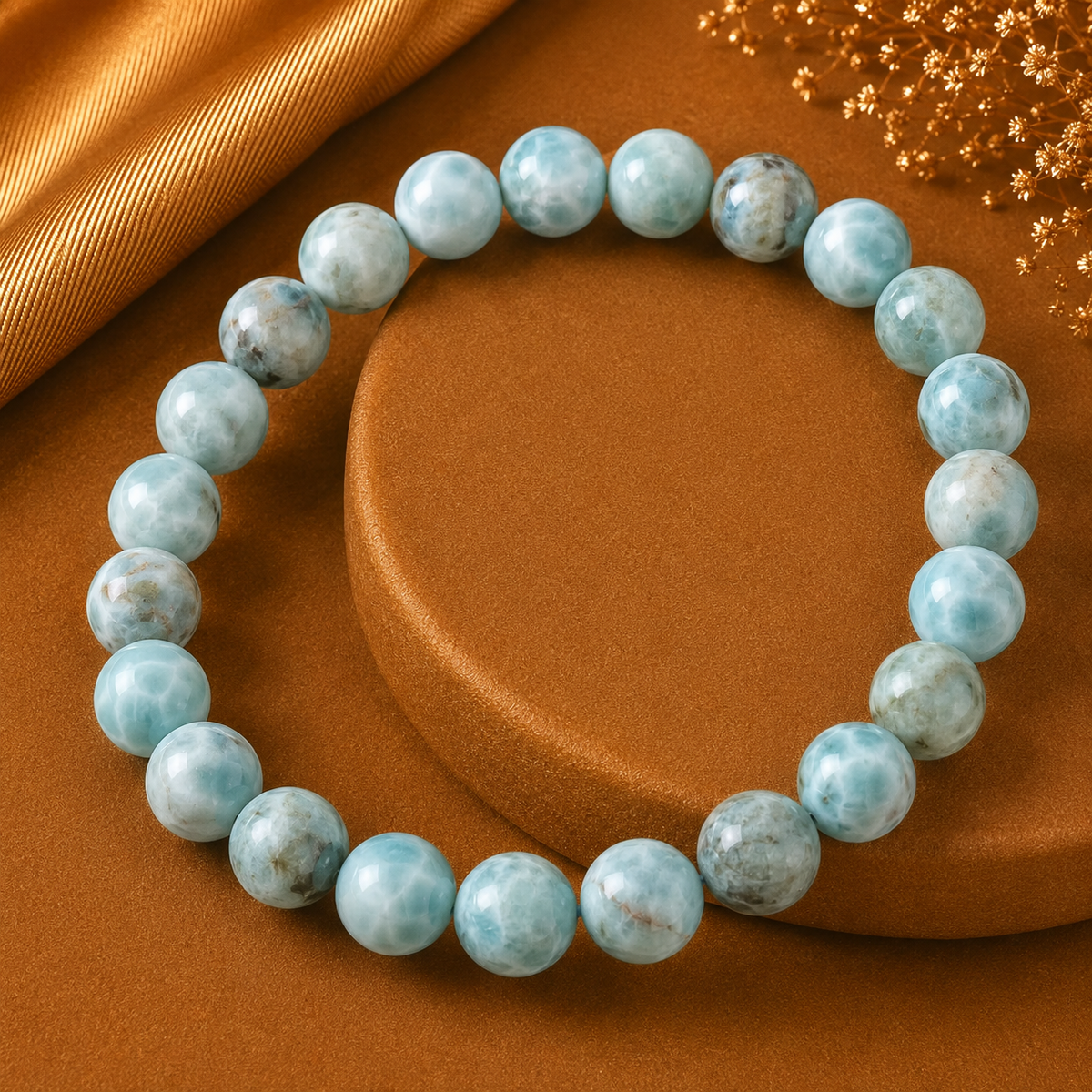 Larimar Bracelet — Peace & Serenity