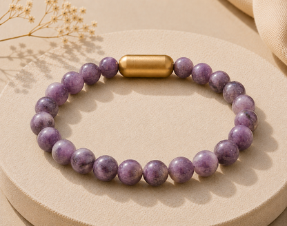 Lepidolite Bracelet — Calm & Transition