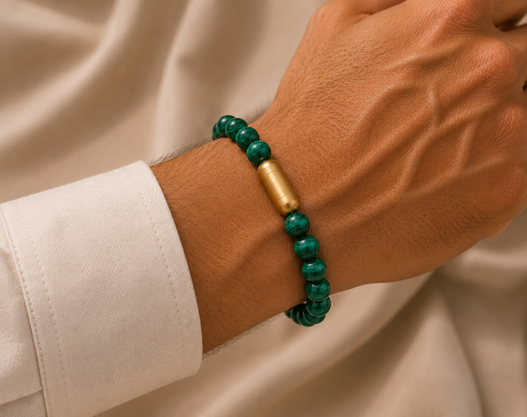 Malachite Bracelet — Transformation & Growth