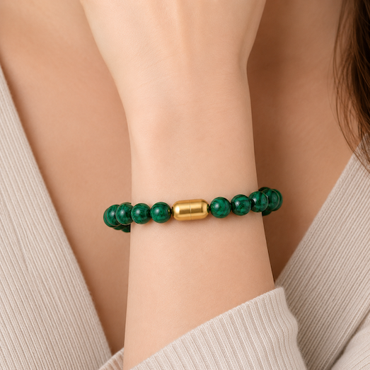 Malachite Bracelet — Transformation & Growth