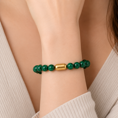 Malachite Bracelet — Transformation & Growth