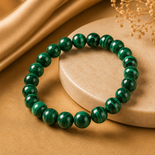 Malachite Bracelet — Transformation & Growth