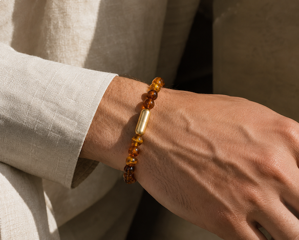 Amber Bracelet — Warmth & Healing