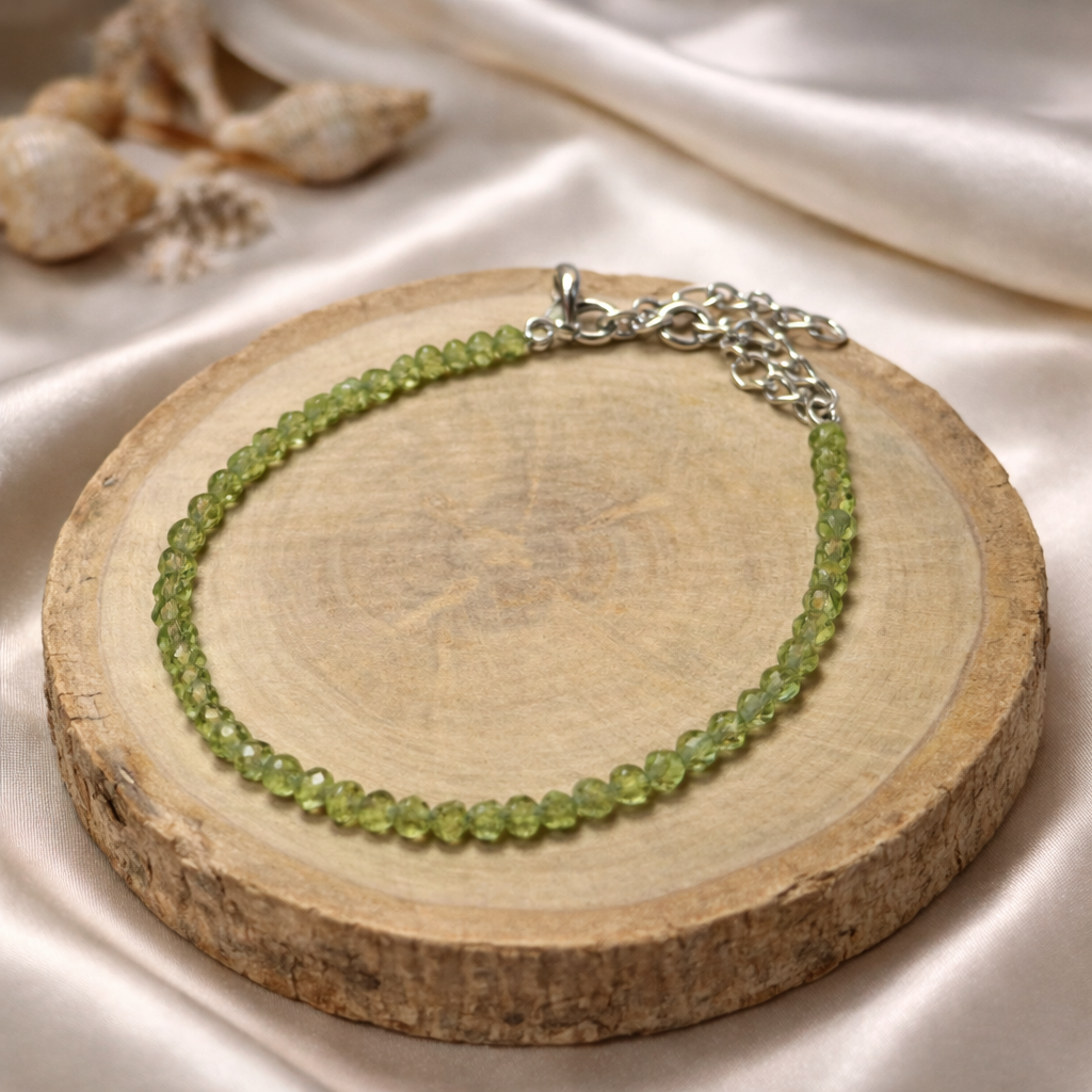 Peridot Anklet — Joy & Renewal