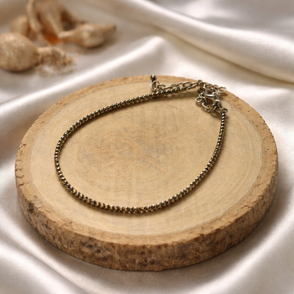 Pyrite Anklet — Wealth & Protection