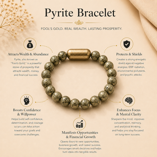Pyrite Bracelet — Prosperity & Confidence