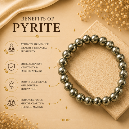Pyrite Bracelet — Prosperity & Confidence