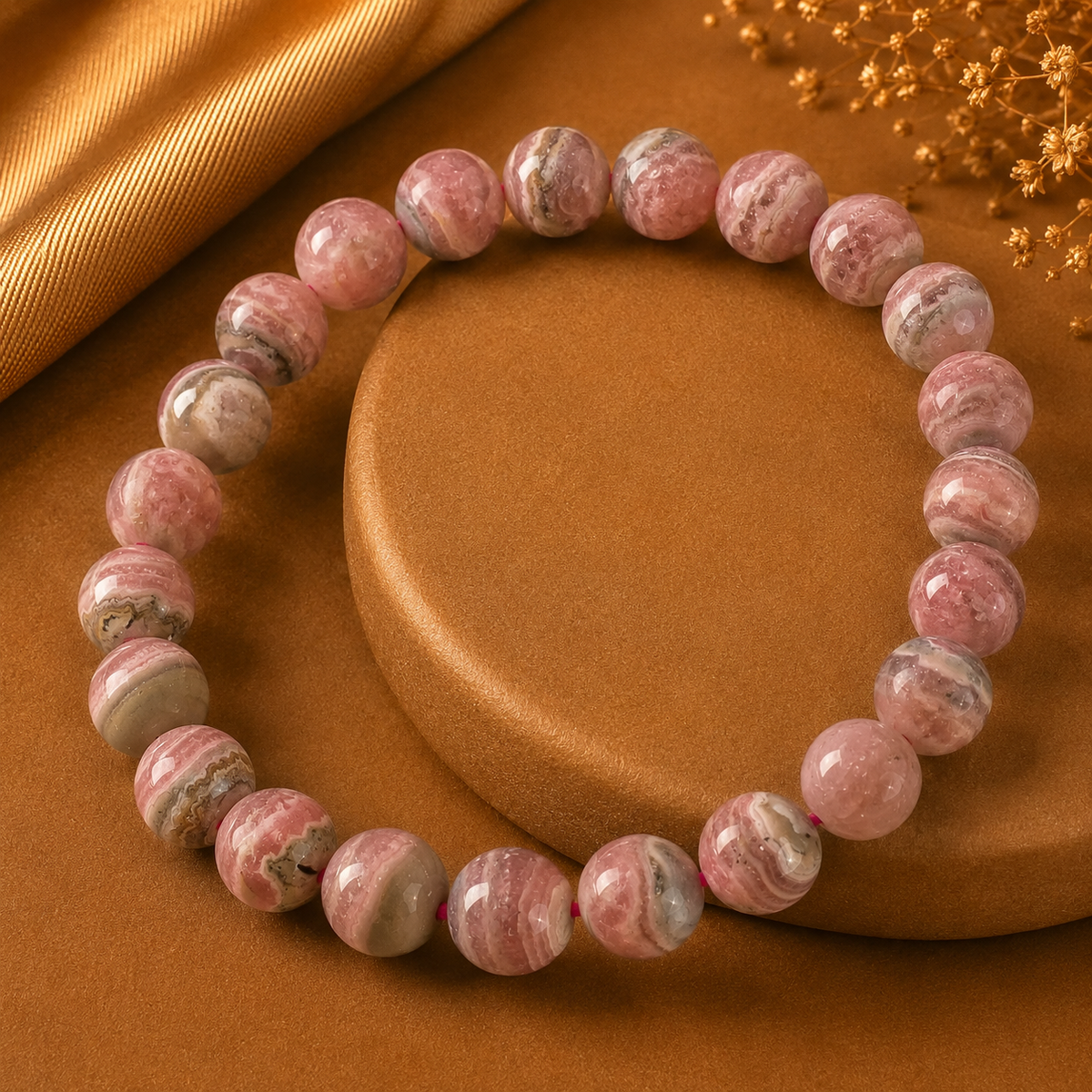 Rhodochrosite Bracelet — Compassion & Joy