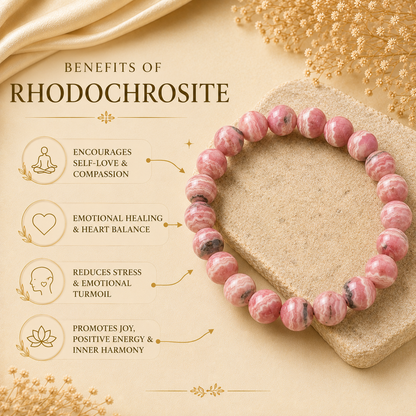Rhodochrosite Bracelet — Compassion & Joy