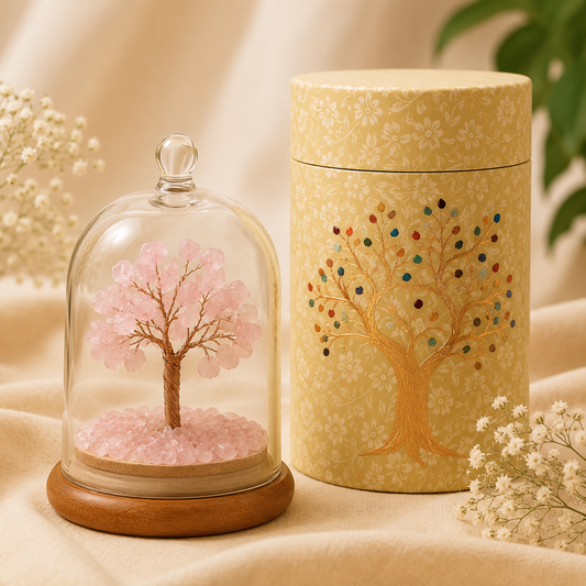 Rose Quartz Crystal Wish Tree — Love & Harmony