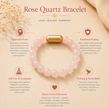 Rose Quartz Bracelet — Love & Healing