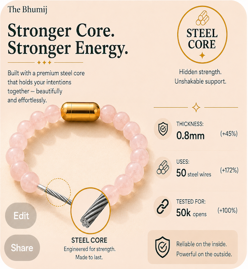 Rose Quartz Bracelet — Love & Healing