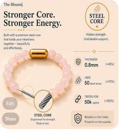Rose Quartz Bracelet — Love & Healing