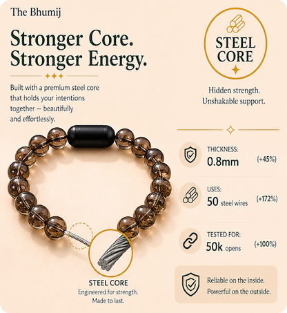 Smoky Quartz Bracelet — Grounding & Calm