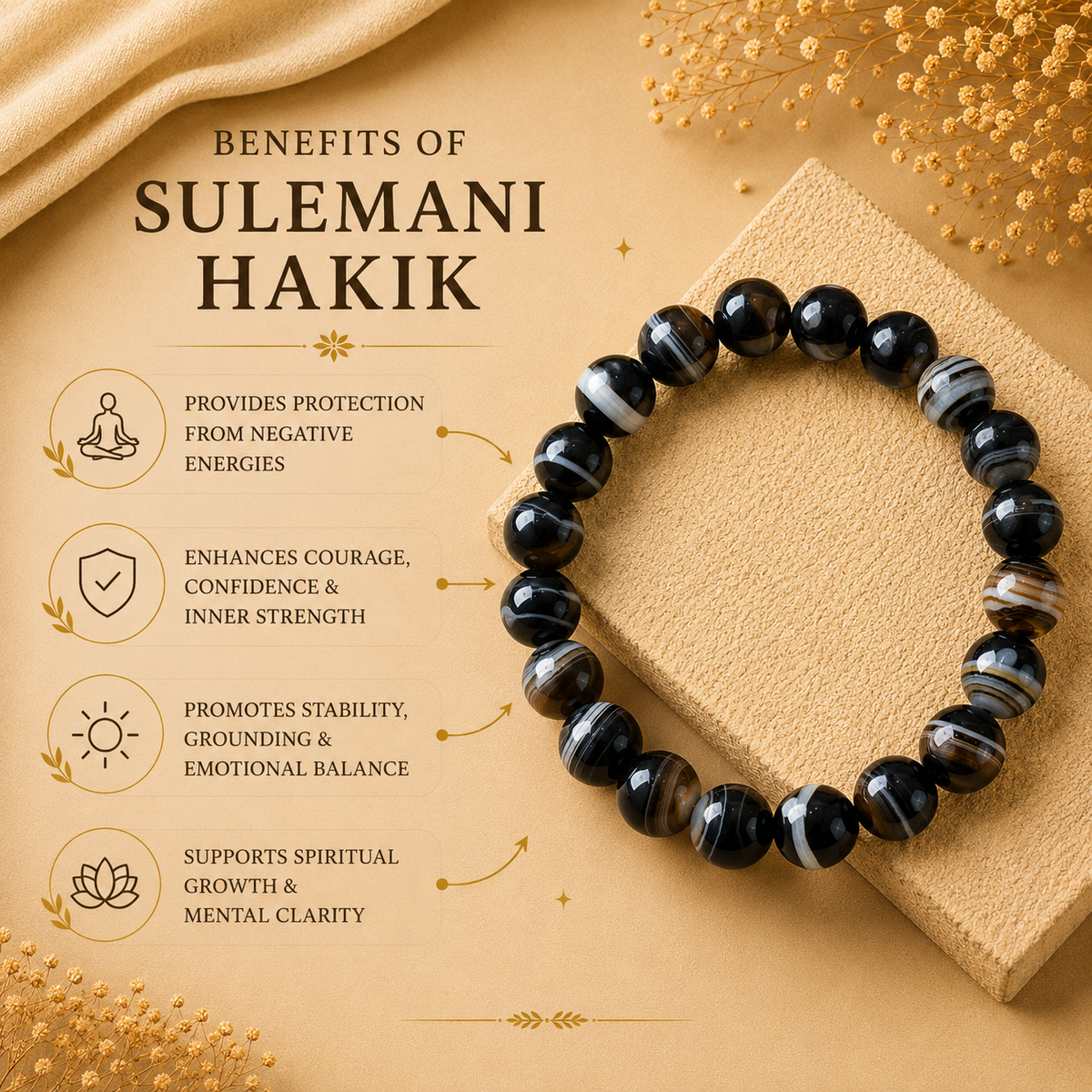 Sulemani Hakik Bracelet — Protection & Balance