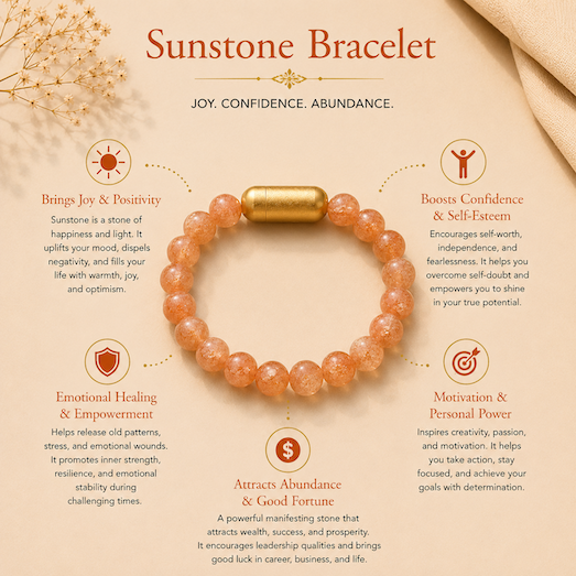 Sunstone Bracelet — Joy & Confidence