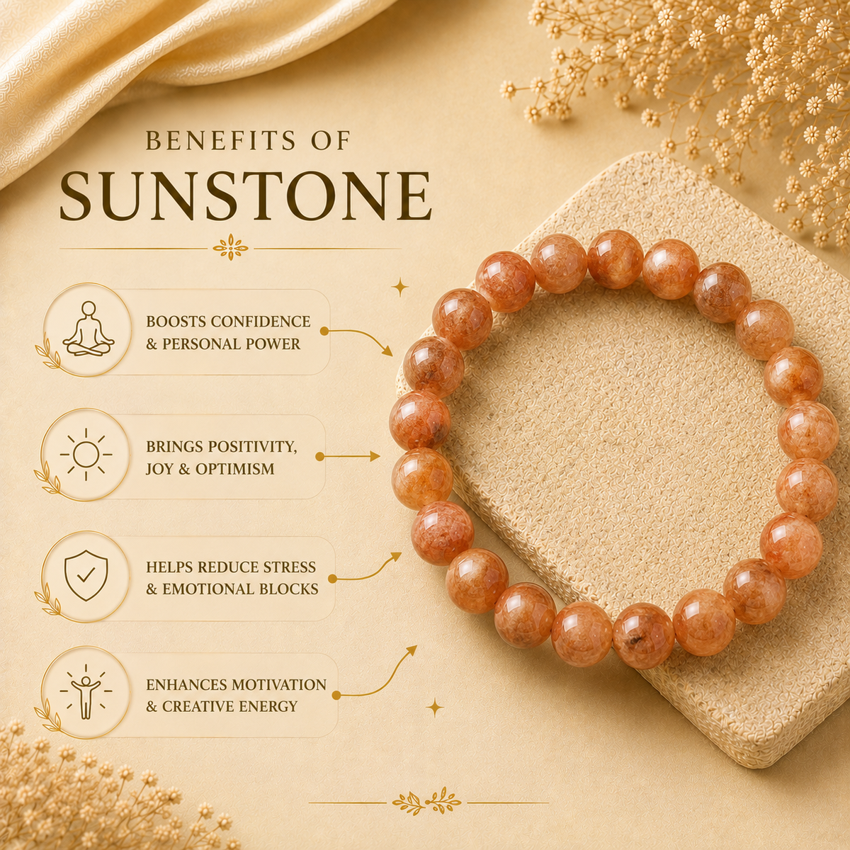 Sunstone Bracelet — Joy & Confidence