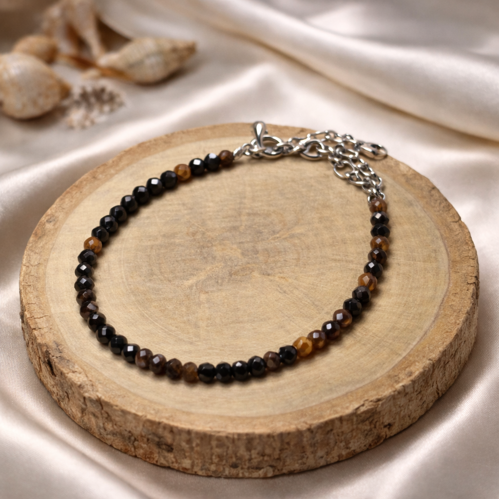 Triple Protection Anklet — Grounding & Strength