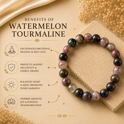 Watermelon Tourmaline Bracelet — Love & Joy