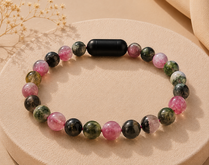 Watermelon Tourmaline Bracelet — Love & Joy