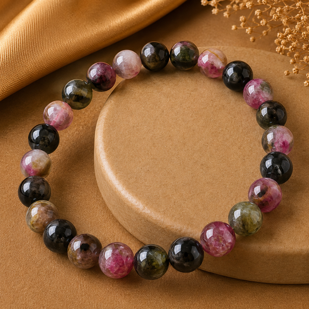 Watermelon Tourmaline Bracelet — Love & Joy