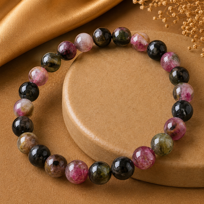 Watermelon Tourmaline Bracelet — Love & Joy