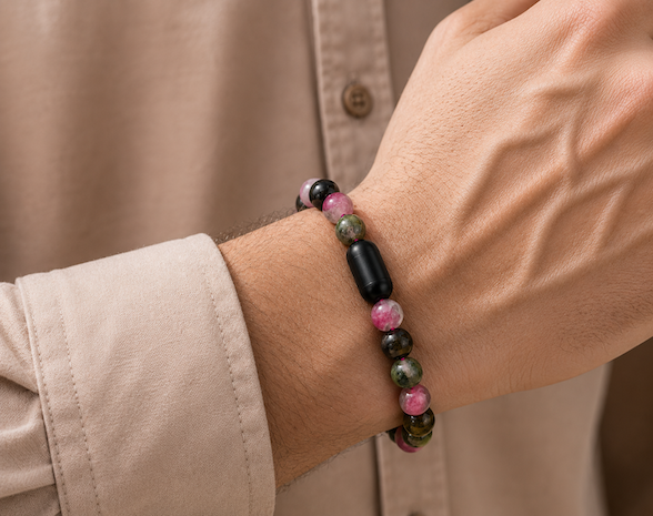 Watermelon Tourmaline Bracelet — Love & Joy