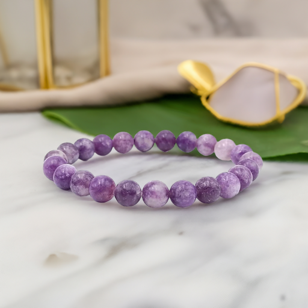 Lepidolite Bracelet — Calm & Transition