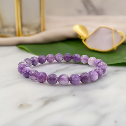 Lepidolite Bracelet — Calm & Transition